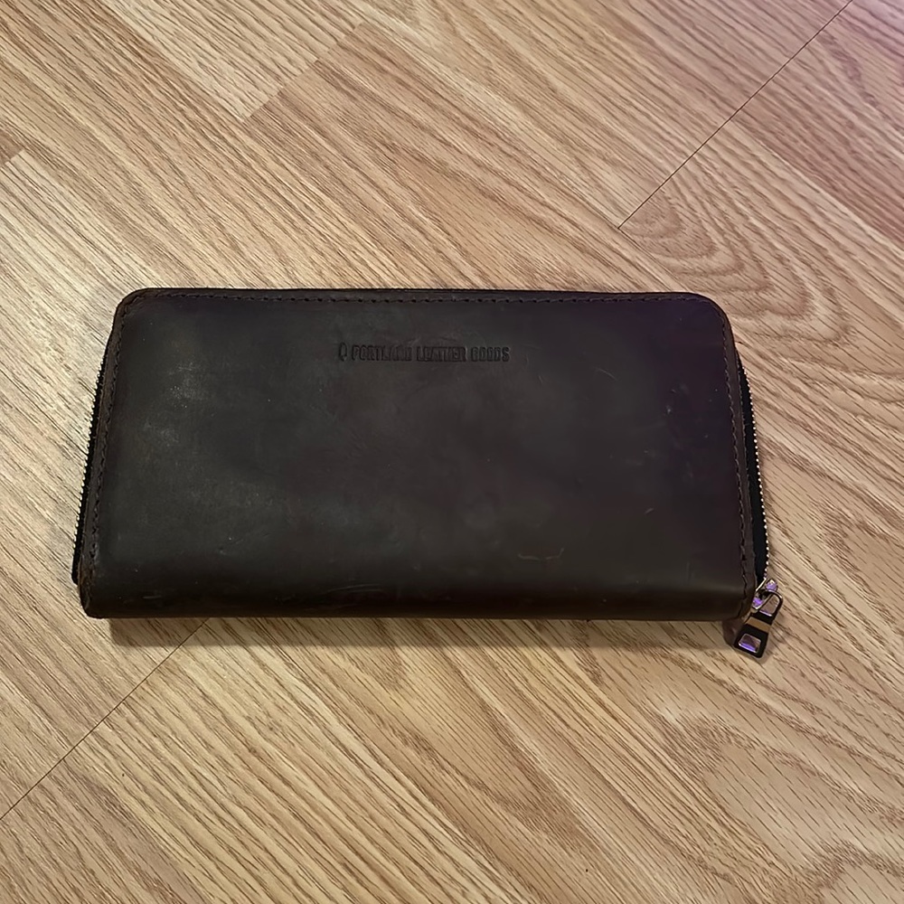 Portland Leather Canyon Accordion Zip Wallet